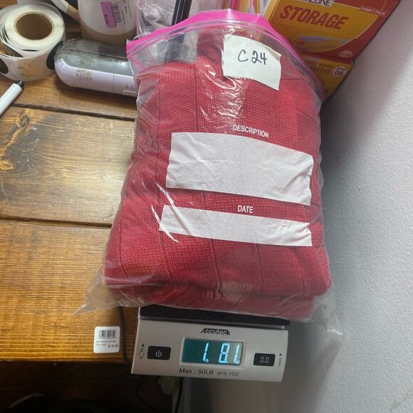 Bolle Golf Pullover Sweater Mens Size XL Embroidery Crew Neck Red Long Sleeve - Picture 7 of 7